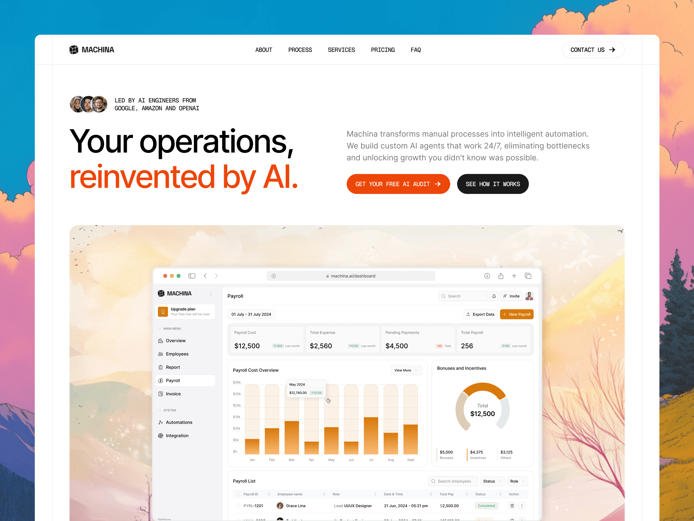 Machina Hero Section Banner