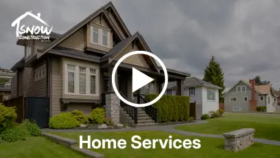 Banner image of Snow Construction website