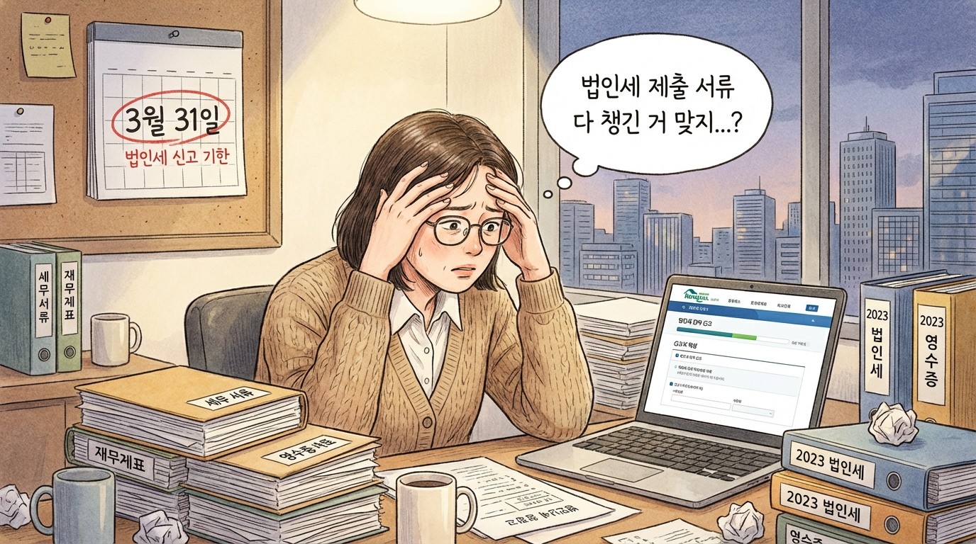 법인세 신고 제출 자료