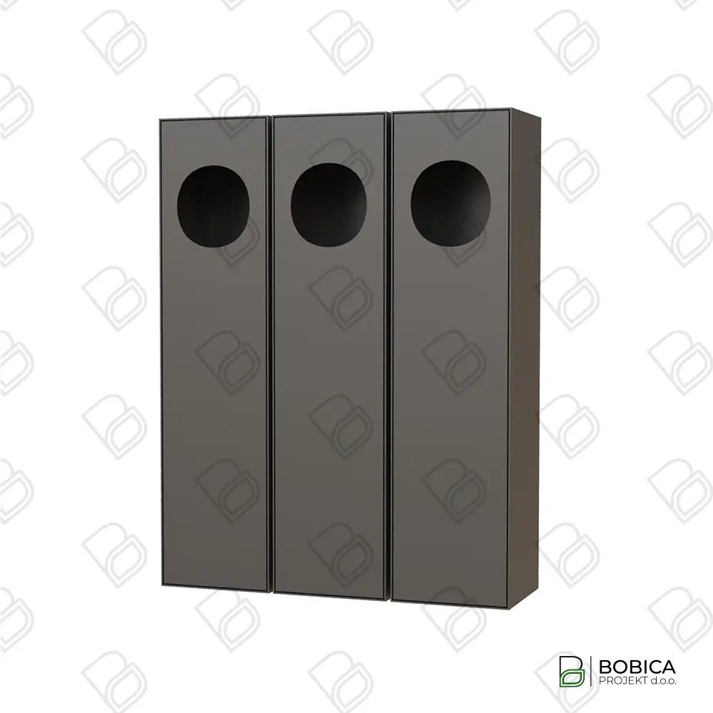 Set kanti za razvrstavanje otpada - "Eco Triple"