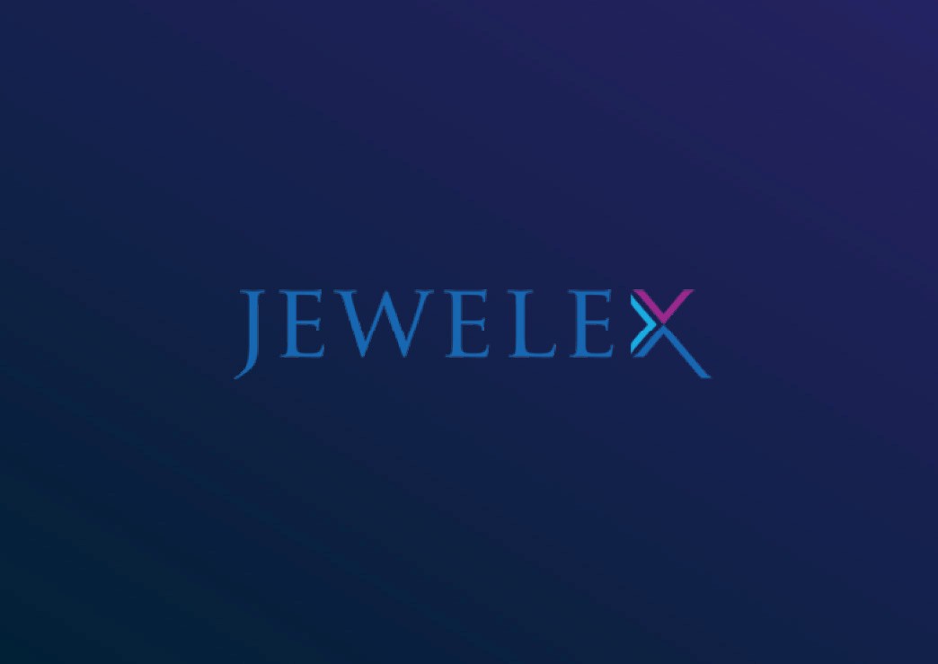 Icon card in blue with geometric symbol