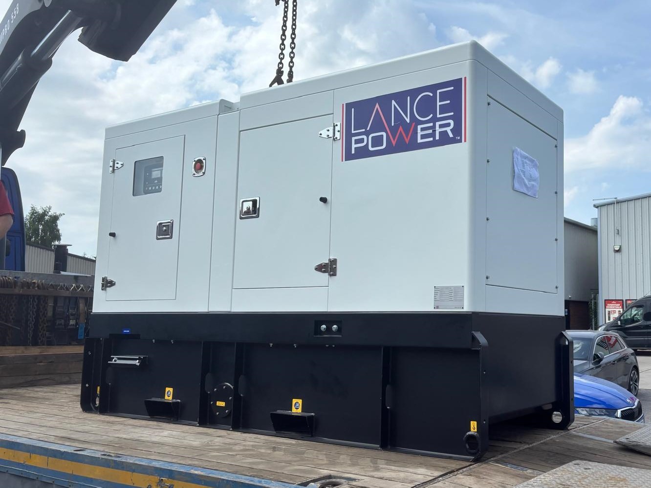 Lance Power diesel generator ready for site delivery