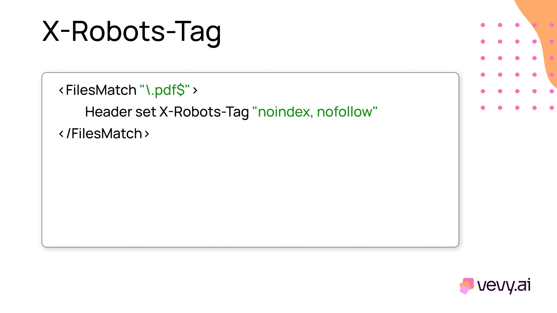 X Robots Tag