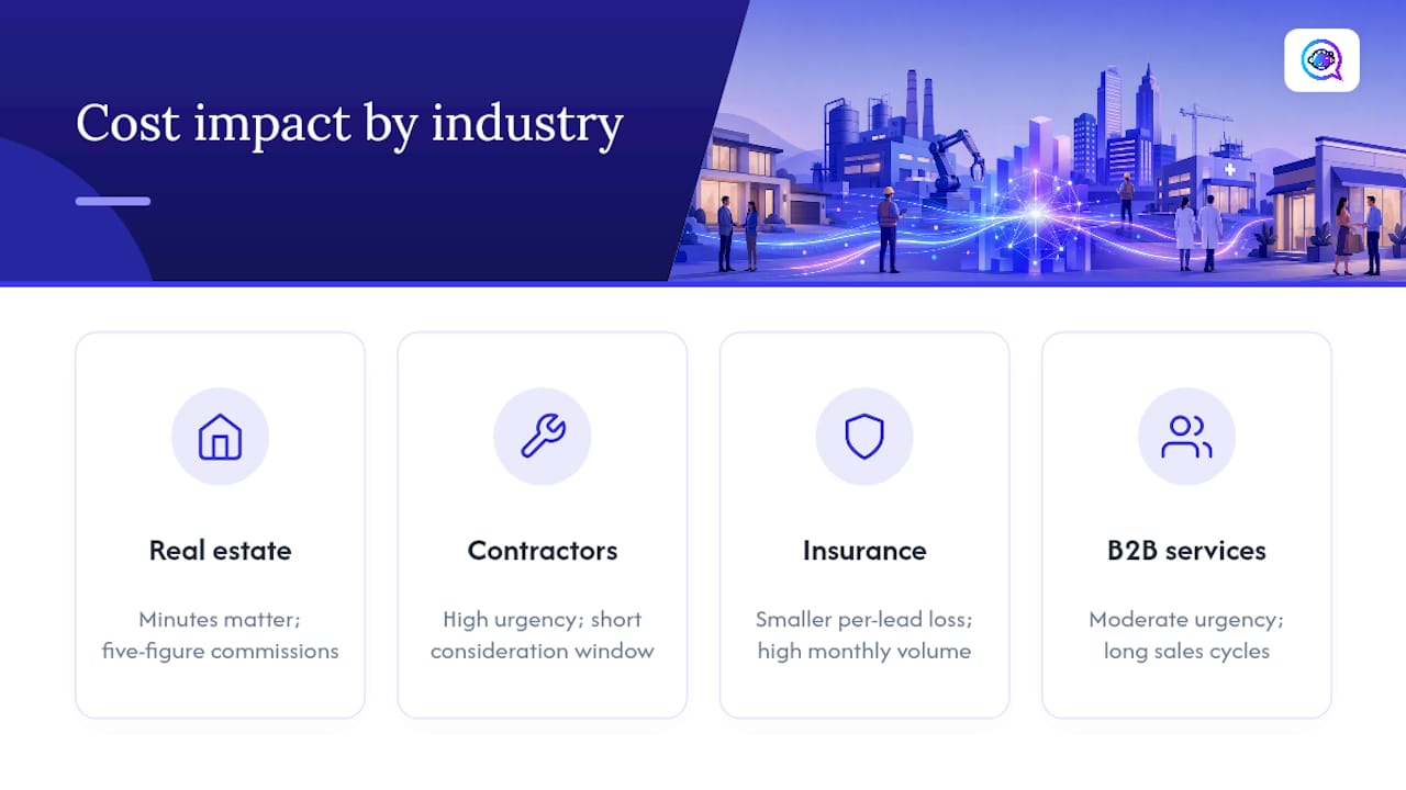 Industry comparison of slow-response cost impact