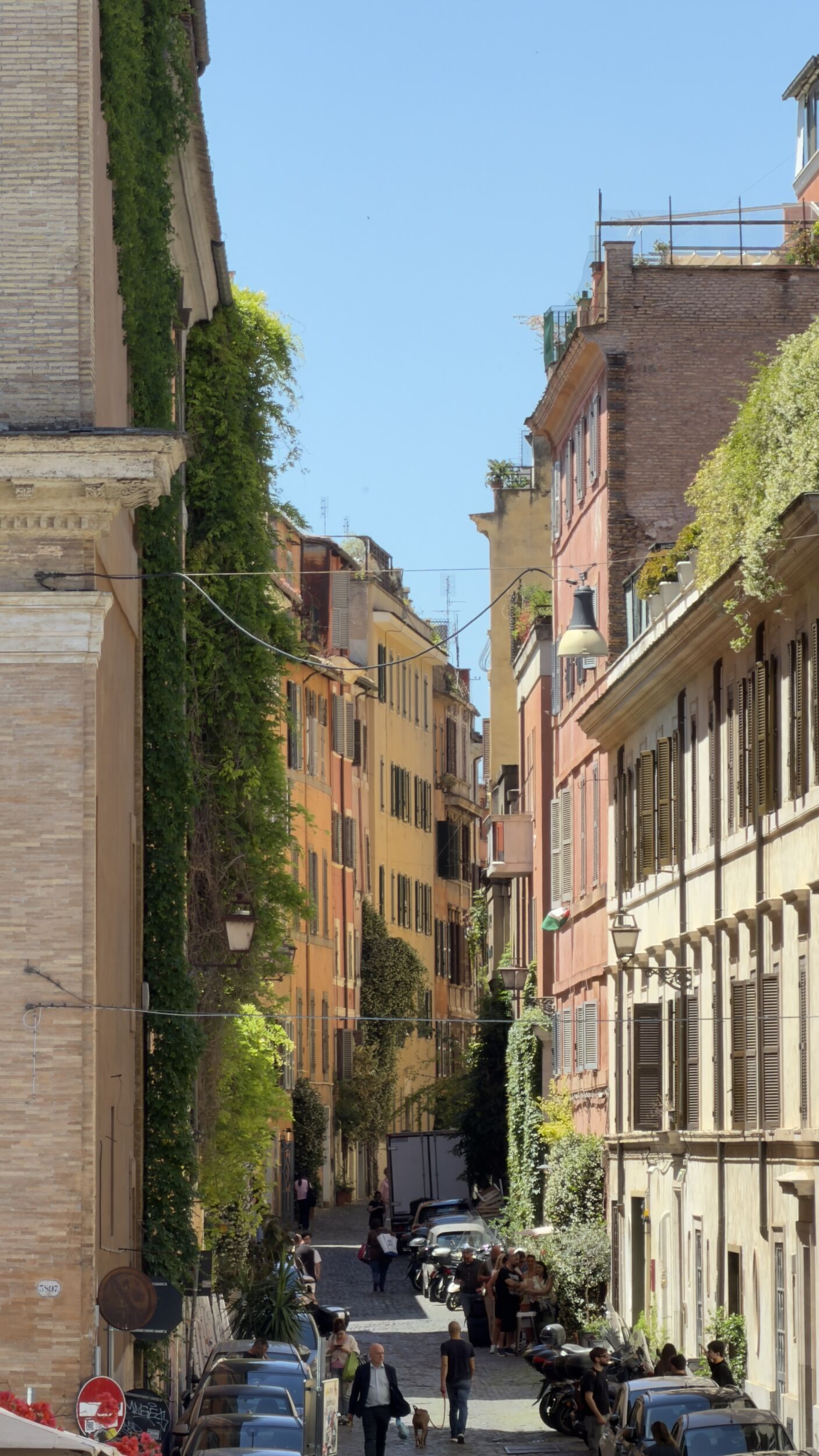 Stairway off Via dei Capocci climbing the Monti slope, Rione Monti, Rome