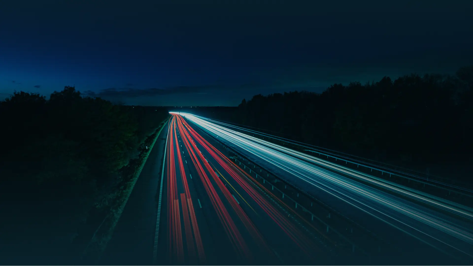 LIghts from transport at night