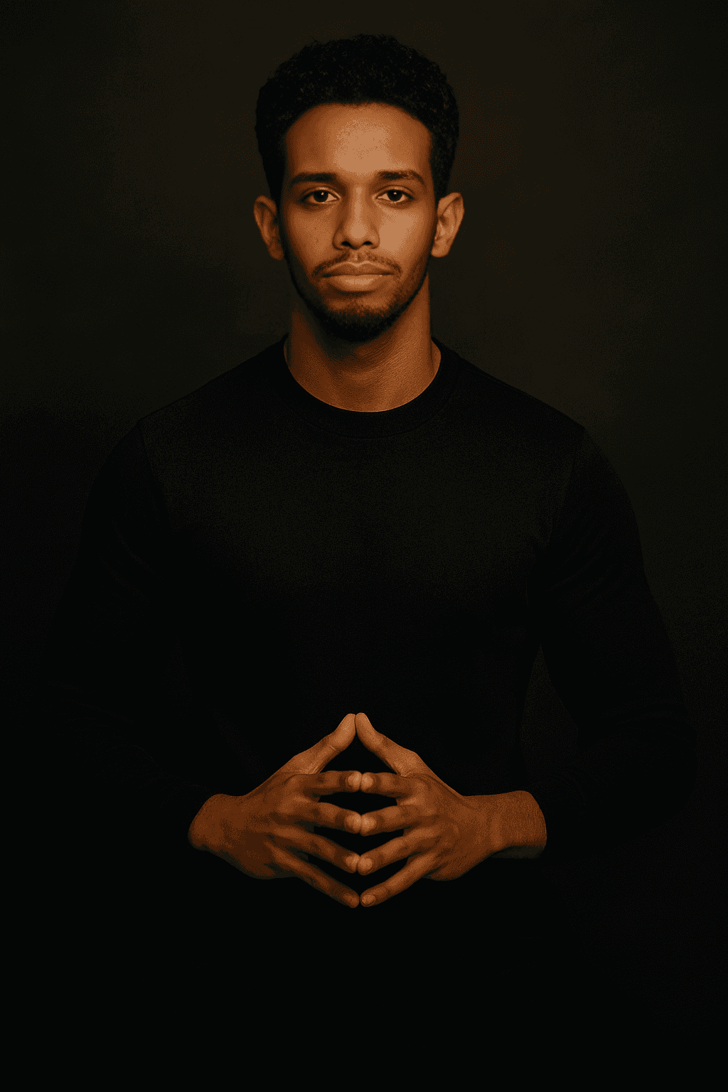 Portrait of portfolio creator – front view