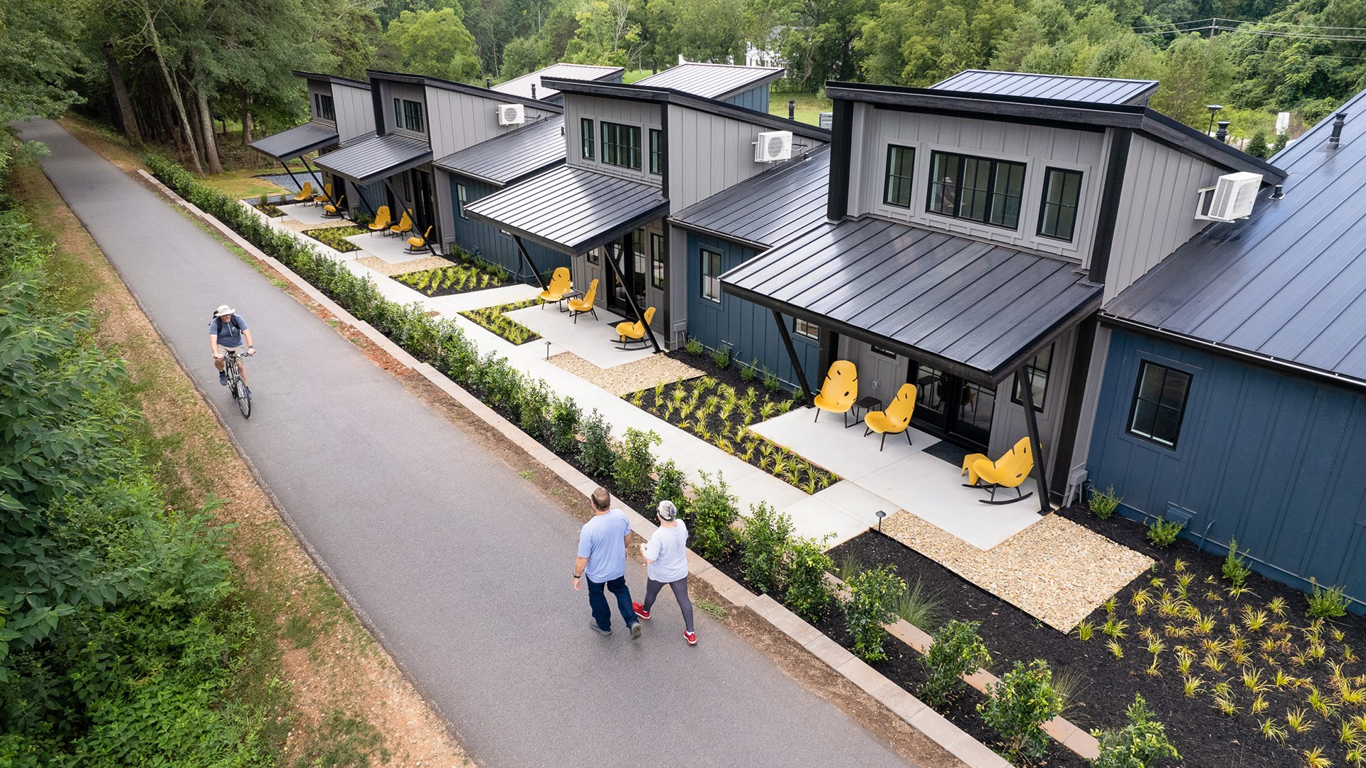 An image of a boat floating with the caption "FLOATING CITIES" above Mike Putman and James Ferrara, the No Tourists Allowed Podcast Hosts