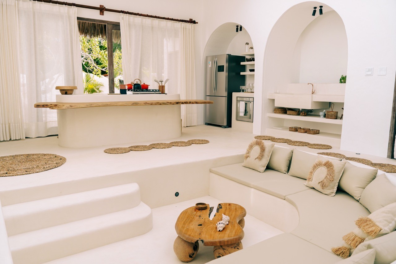 contemporary home exterior with garden