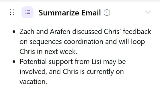 Xylo AI for Outlook Summarize Email