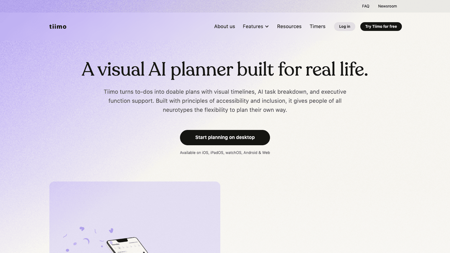 Tiimo app screenshot