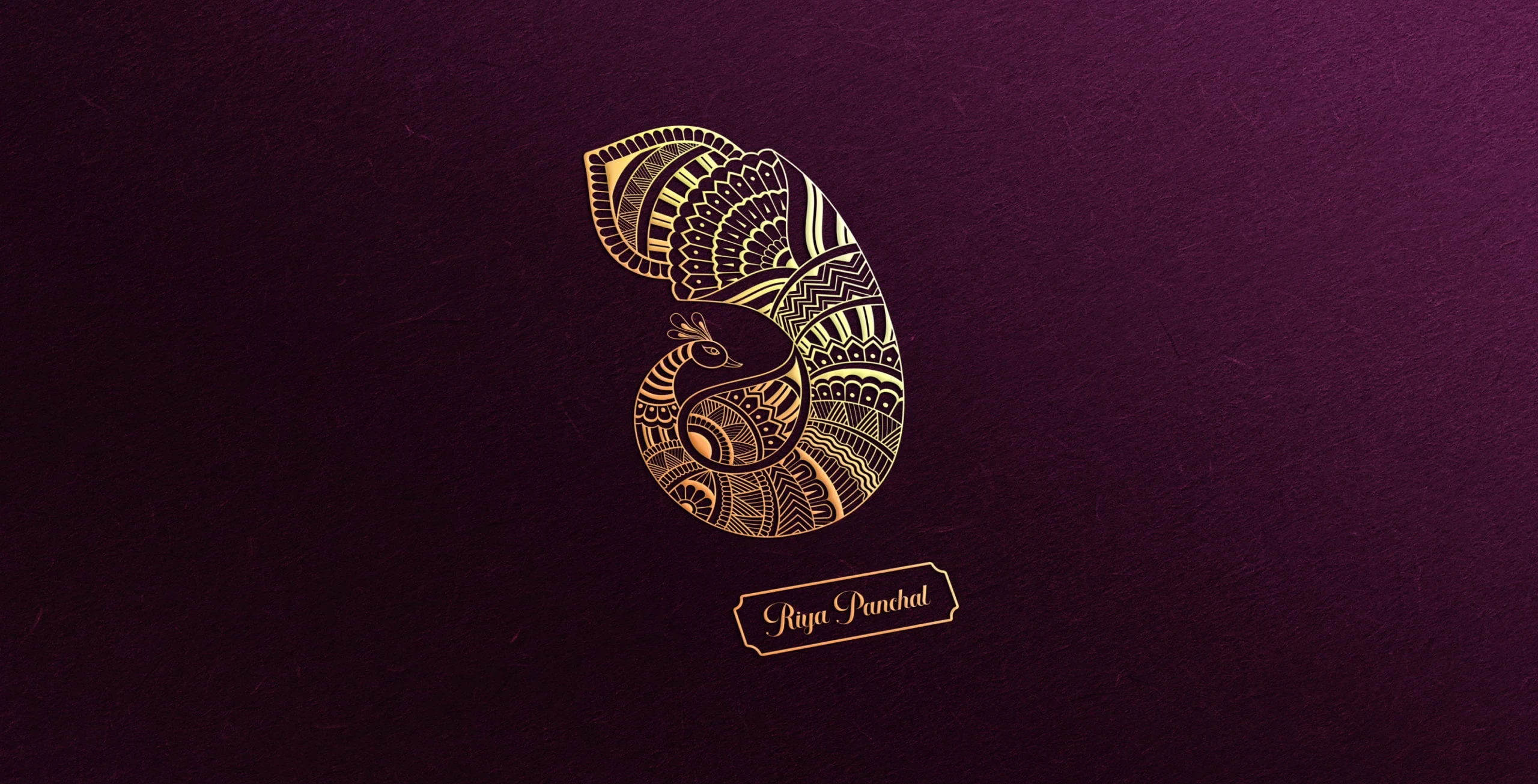 Riya Panchal personal brand identity and beauty campaign artwork.