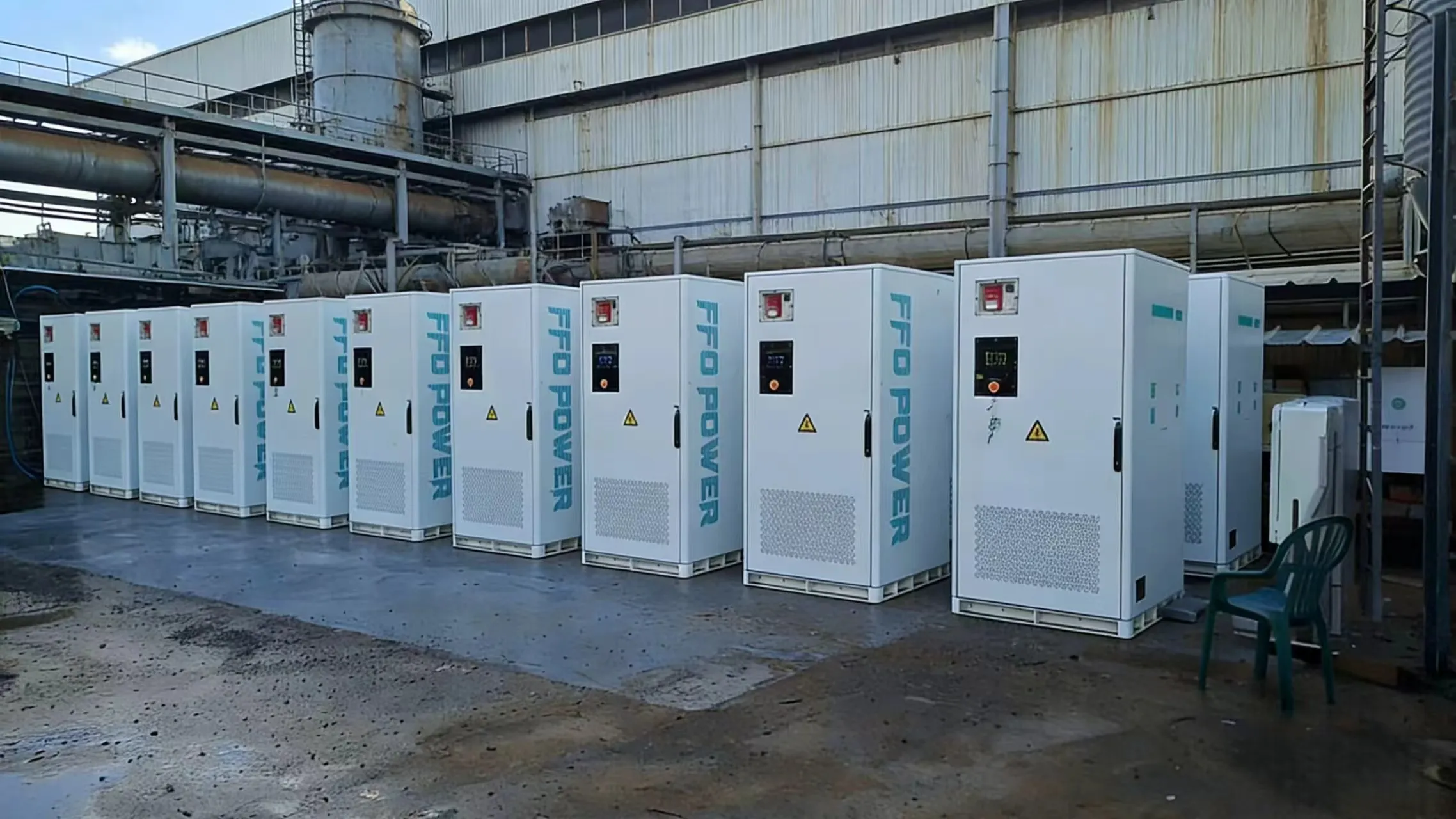 FFD POWER all‑in‑one C&I BESS cabinets deployed outdoors for solar self‑consumption project in Israel