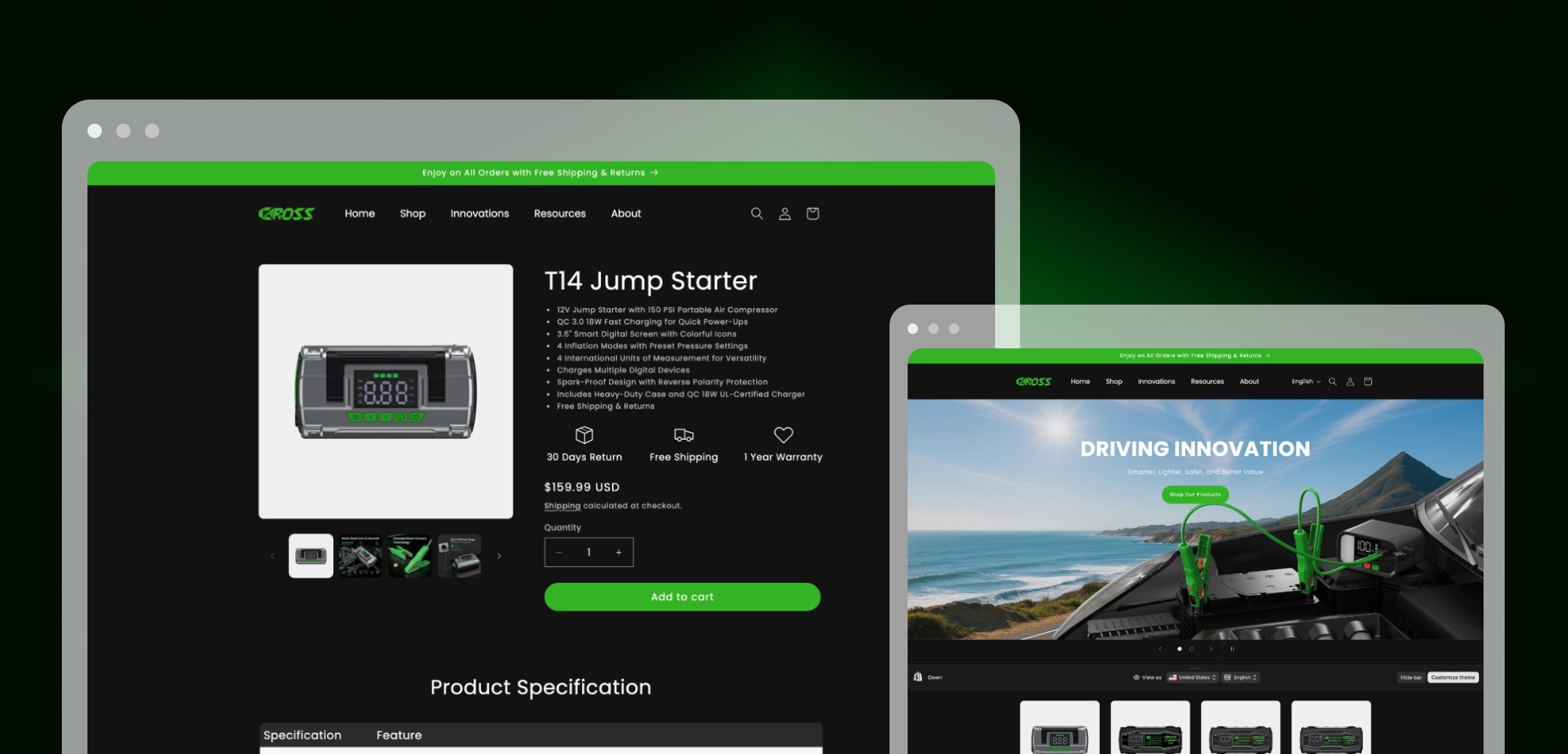 App Screen with open sidebar