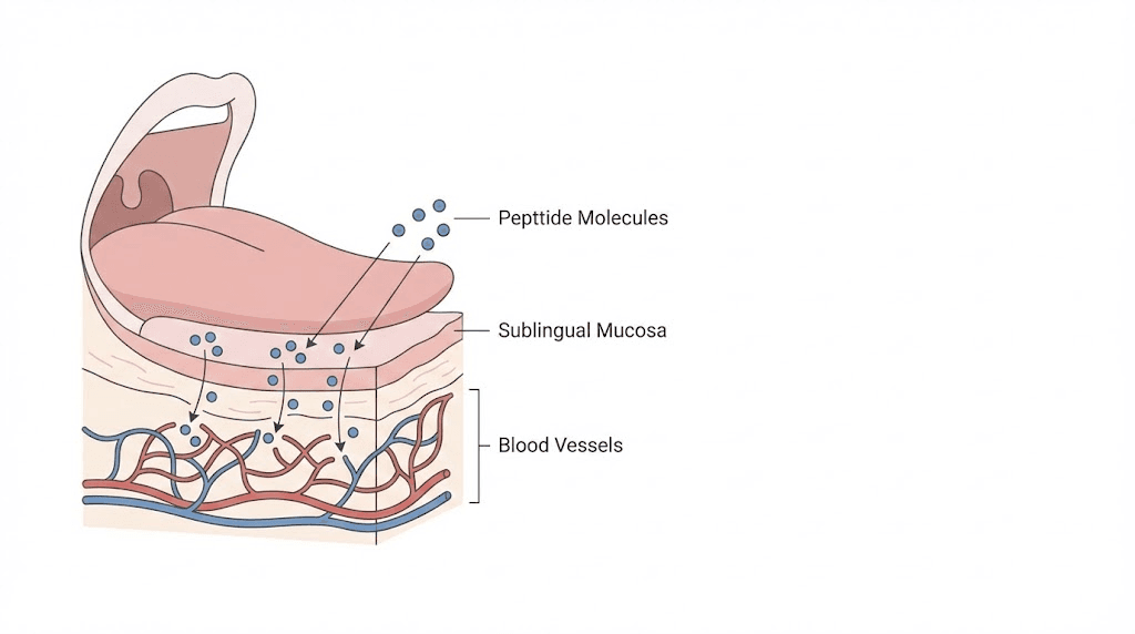 How sublingual tirzepatide absorbs through tissue under the tongue