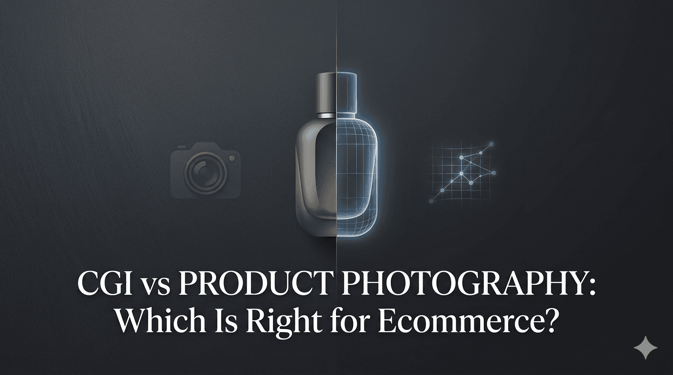 CGI or traditional product photoshoot — which is right for your brand in 2026? A complete comparison of cost, quality, scalability, and which approach wins for Amazon, Shopify, FMCG, and D2C brands.