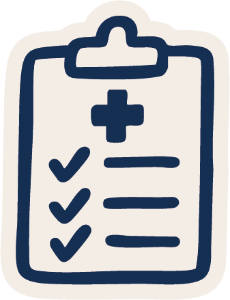 A doodle of a health check checkboard