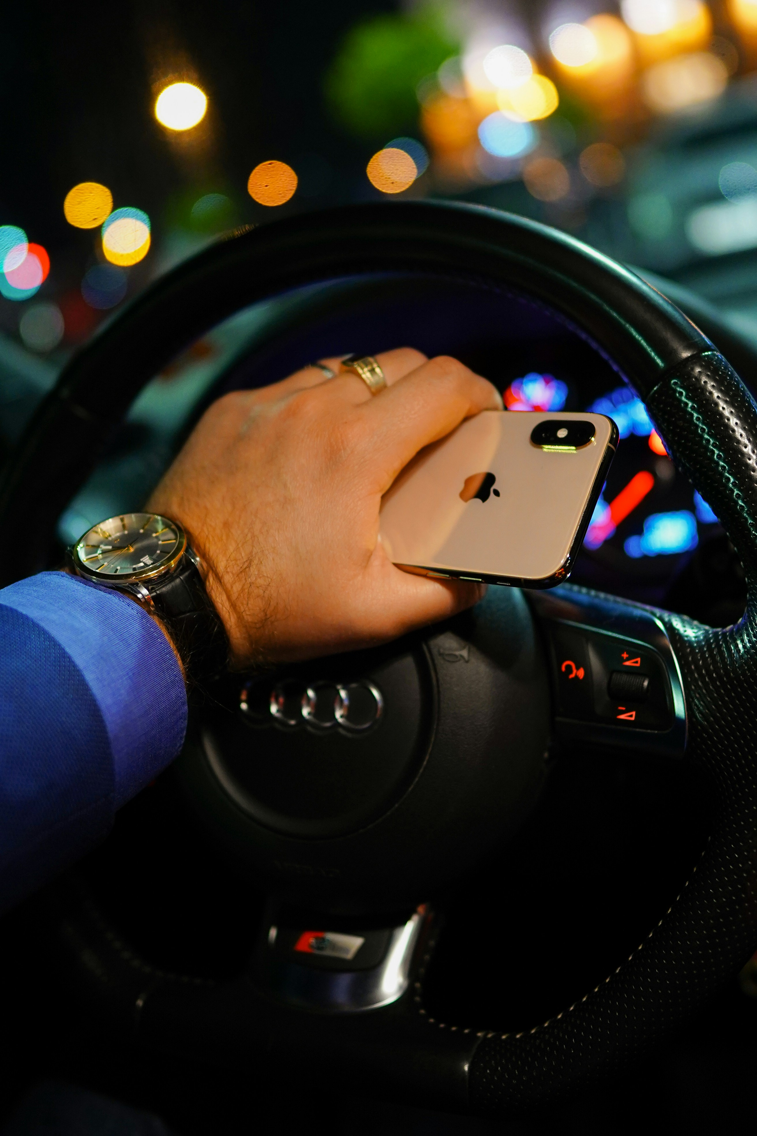 Phone and watch while driving