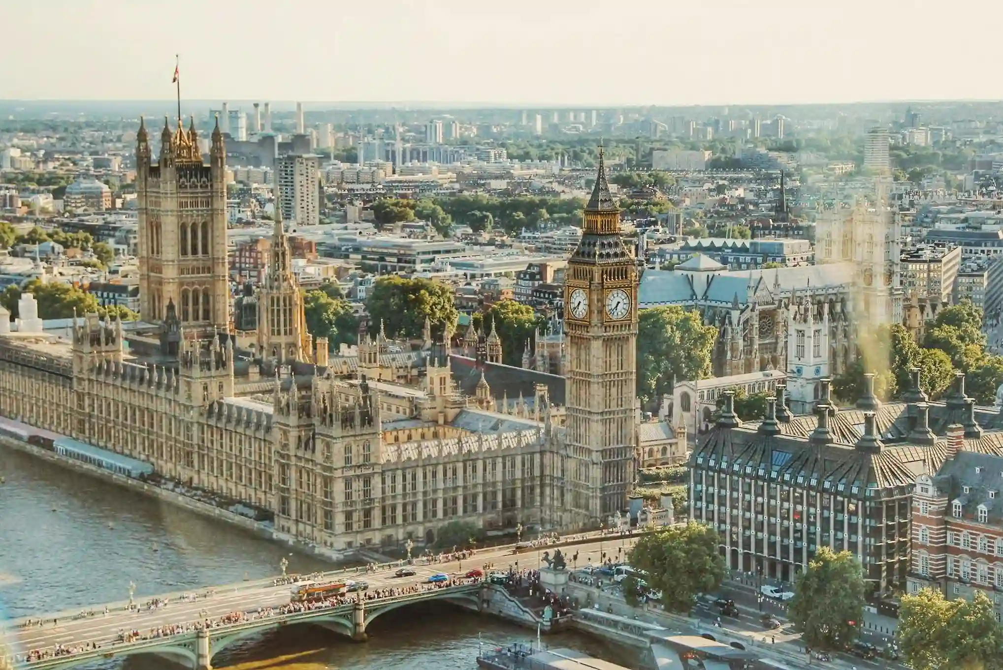 Blick auf die Stadt London