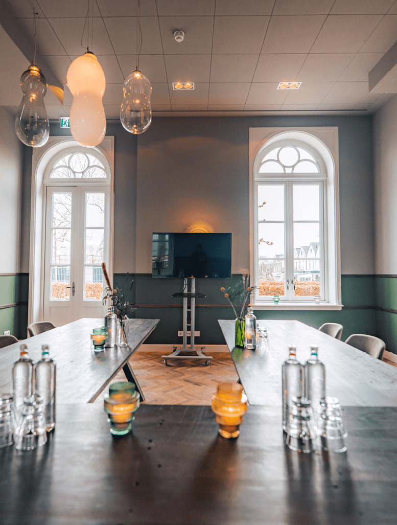 mountains with a road in between