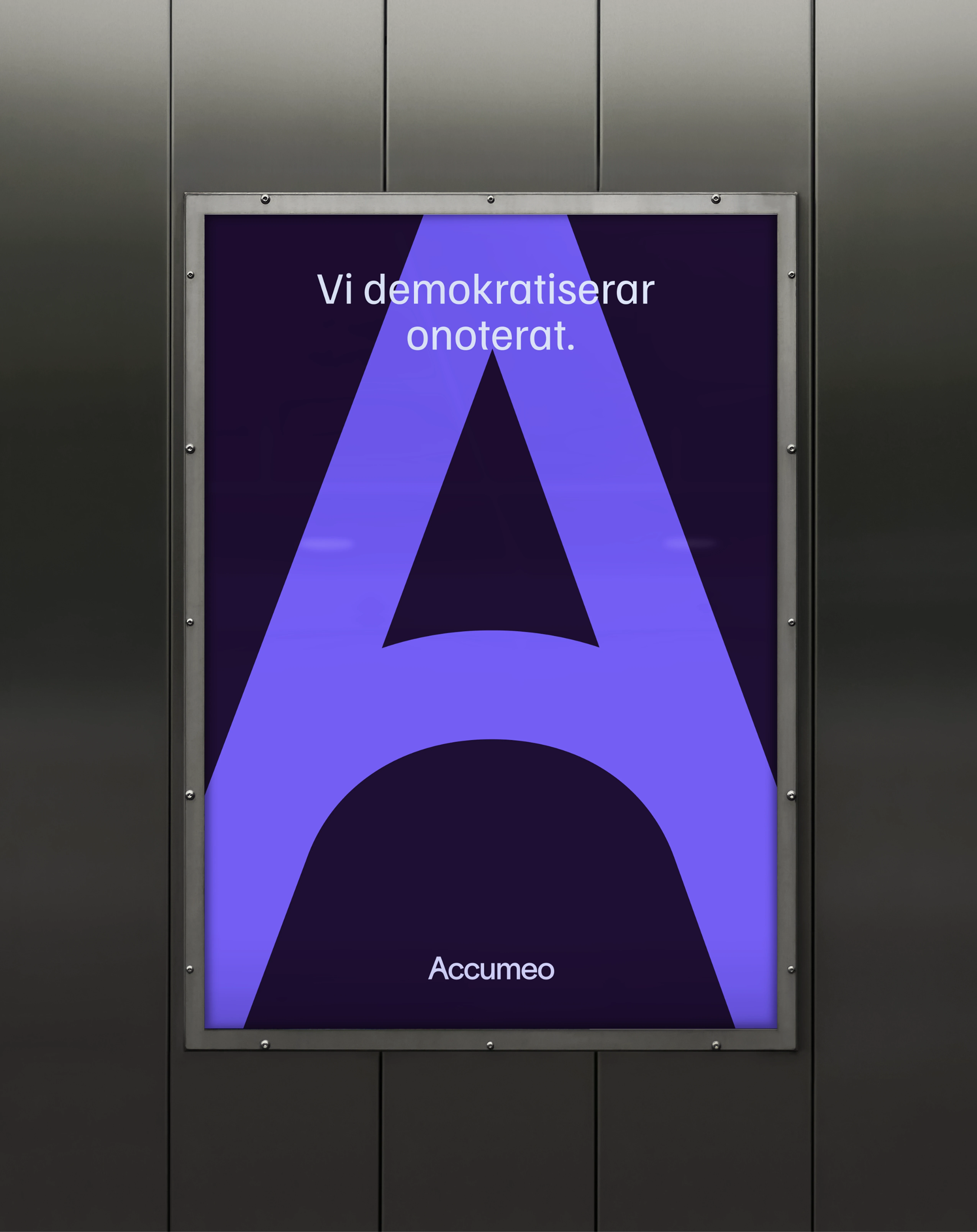 Accumeo's visual identity reworked by STALA with our Order Framework