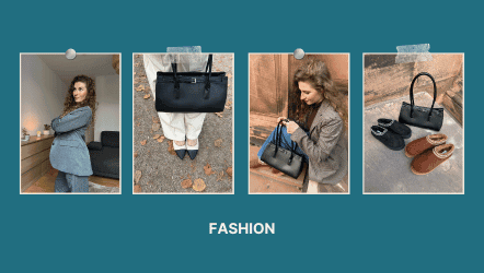 4 pictures showing fashion videos