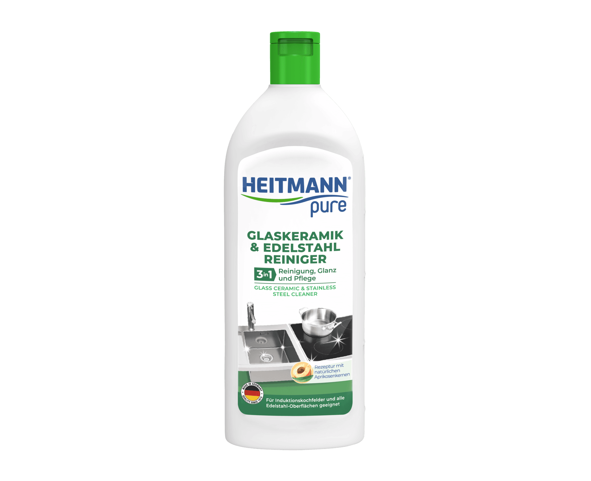 Heitmann pure Mleczko do płyt ceramicznych i stali szlachetnej 250ml
