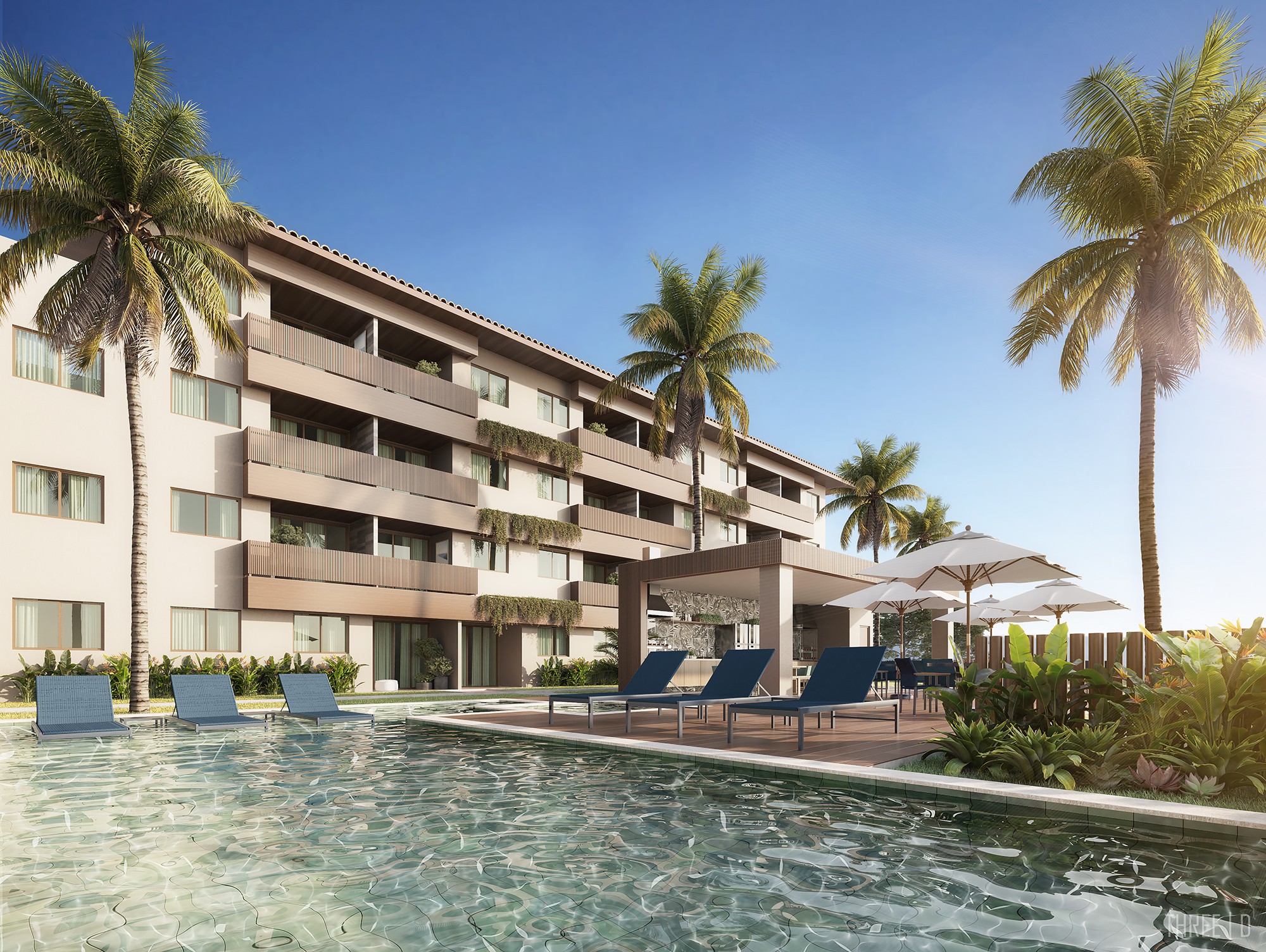 Villaggio Paradiso — piscina e áreas comuns