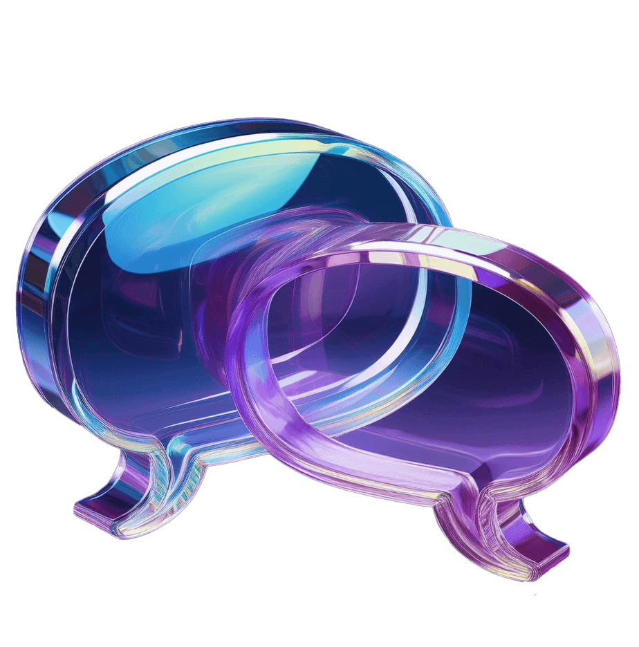 A pair of stylish sunglasses with a purple gradient frame, set against a simple background.