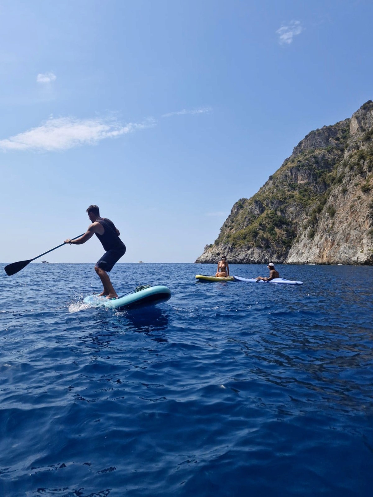 Group of men surfing
