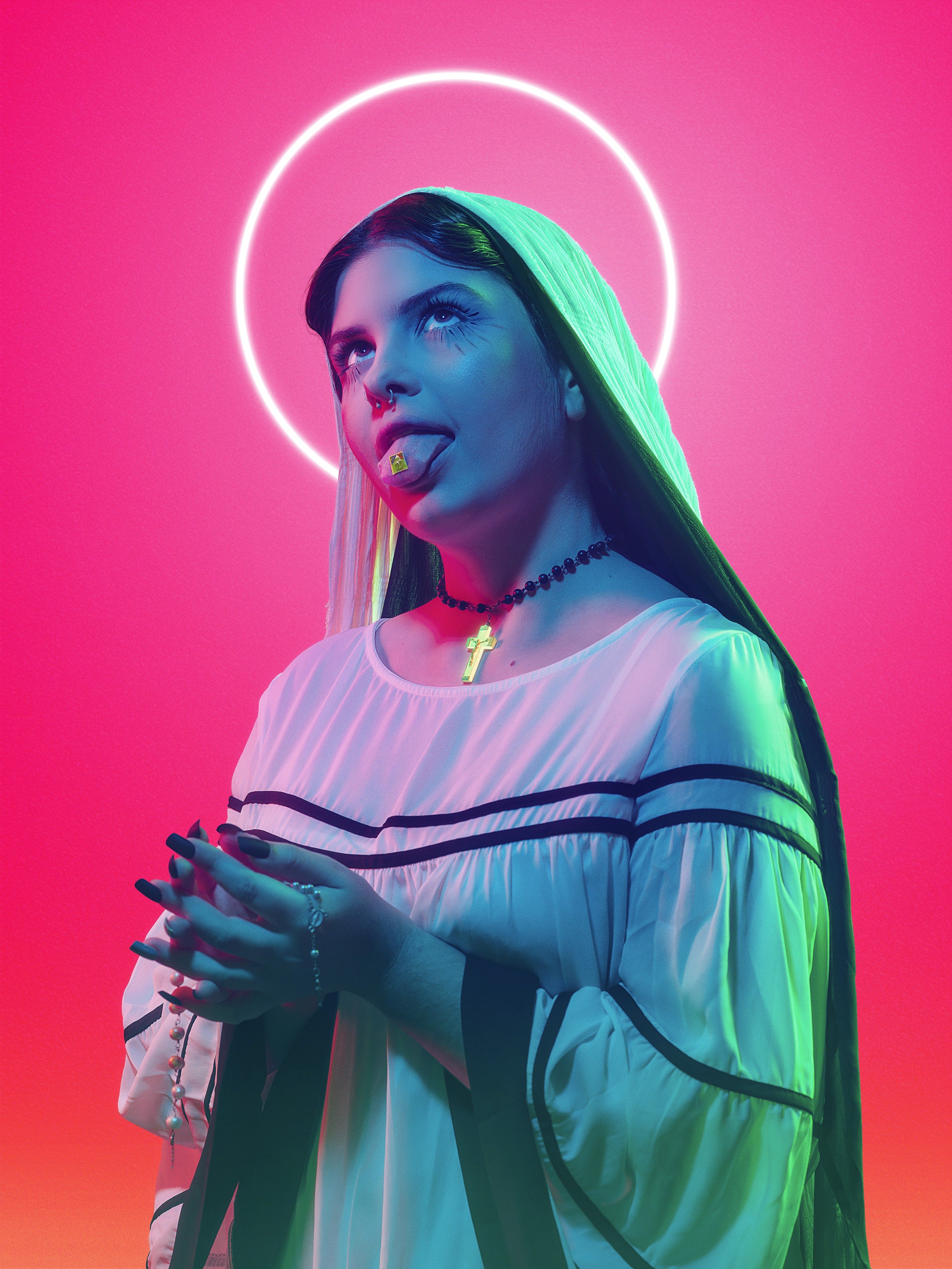 Black and white wave