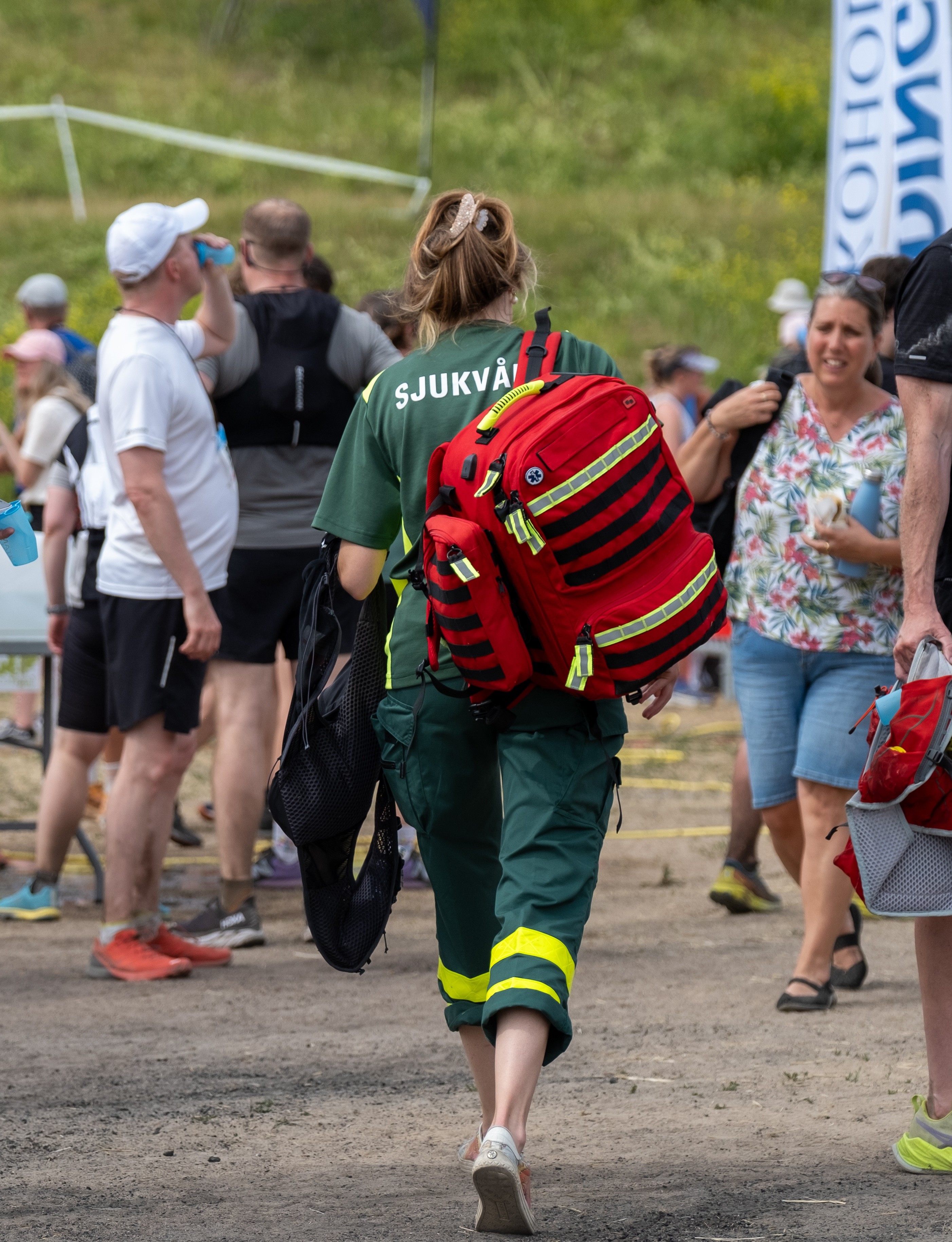 Sjuksköterksa på festival