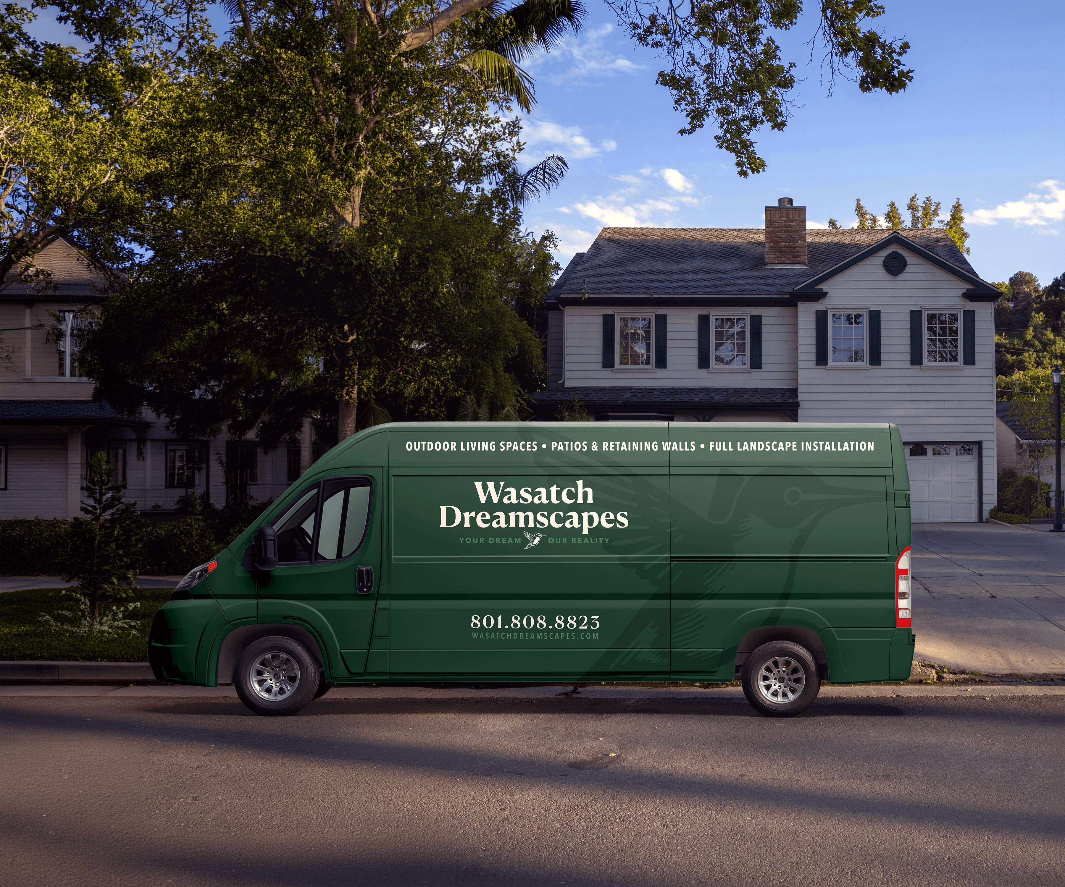 Wasatch Dreamscapes Van Mockup