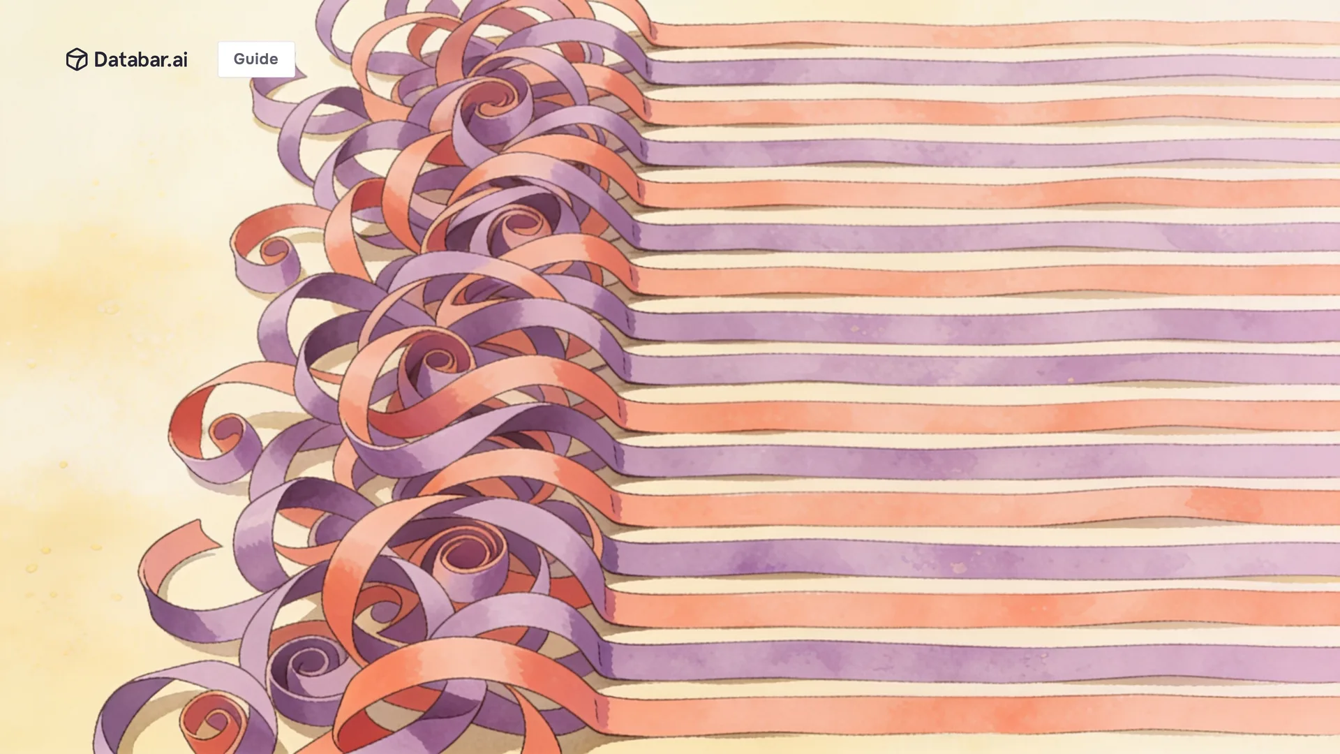 Web data extraction guide — tangled ribbons combed into ordered rows