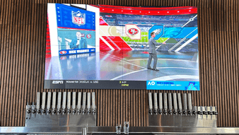 football player diving