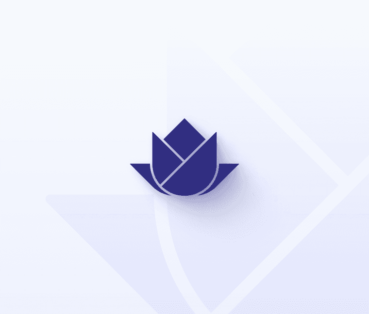 Dark blue stylized vitawell logo on a light purple background.