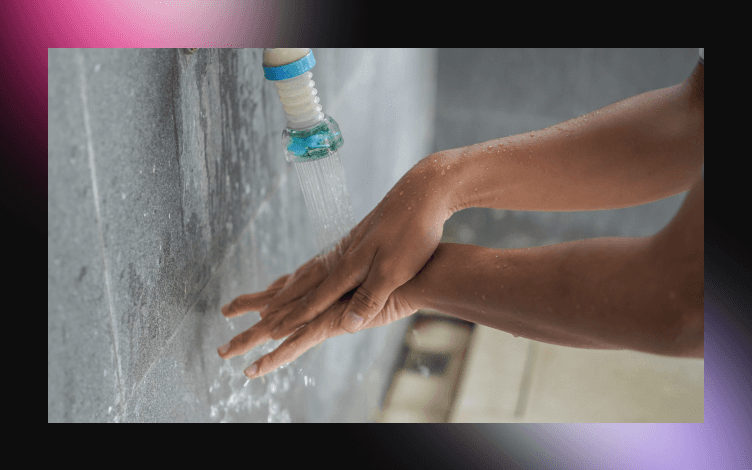 By making proper Wudhu to prepare for Salah