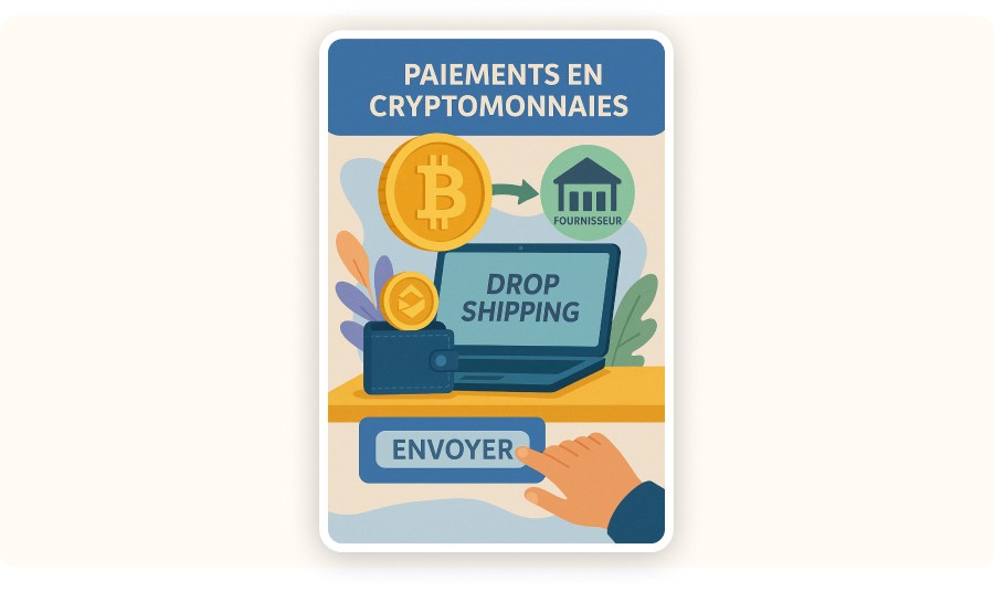 Illustration of a cryptocurrency payment&nbsp;