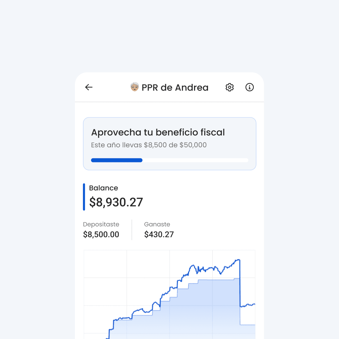 App de Fintual mostrando el beneficio fiscal del PPR