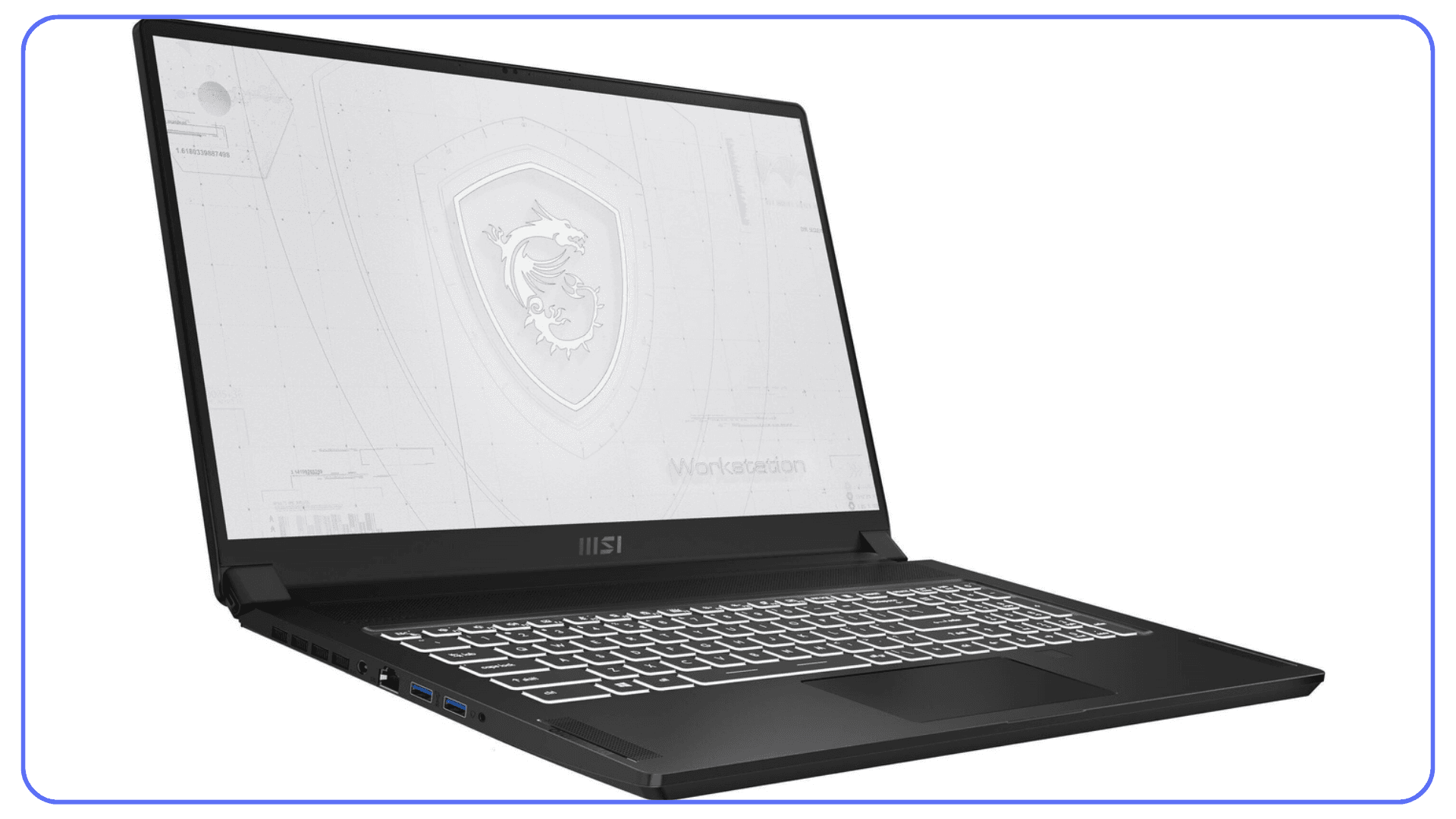 MSI workstation laptop designed for high-performance CAD, BIM modeling, and Revit workloads.