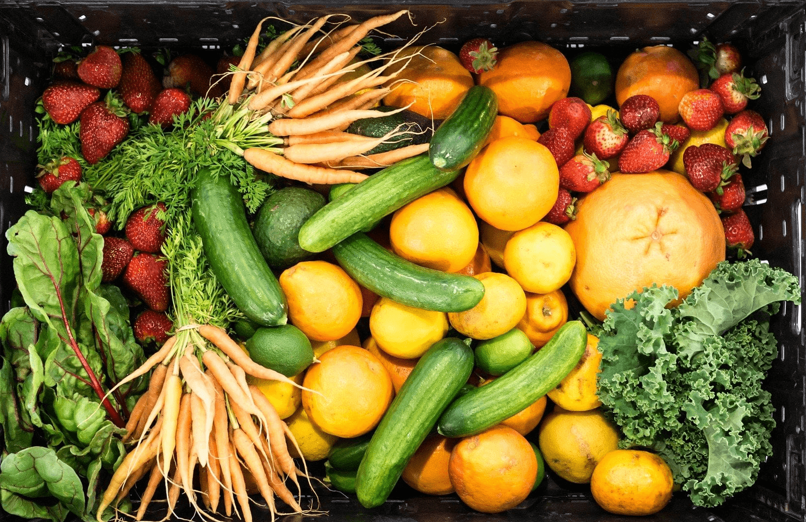 Bunte Gemüsekiste