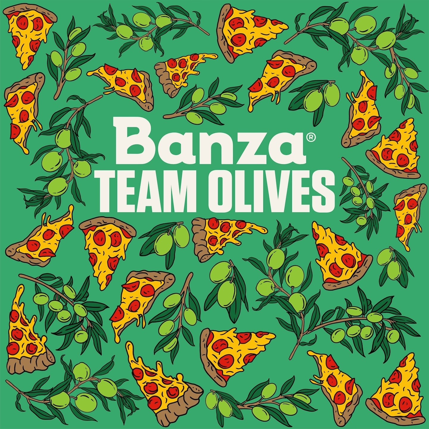 Banza Pizza Swag Design Pattern Team Olive