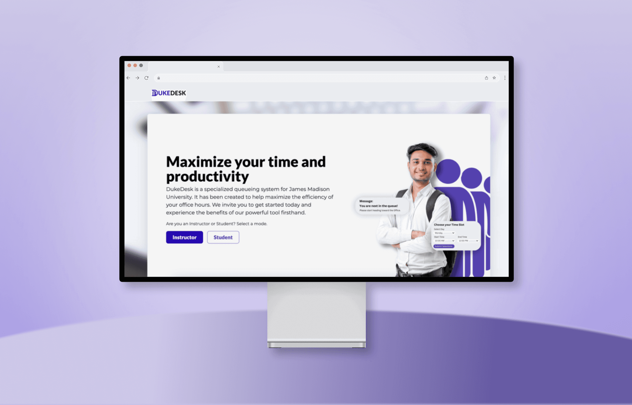 a computer screen with a drawing of two people talking to each other