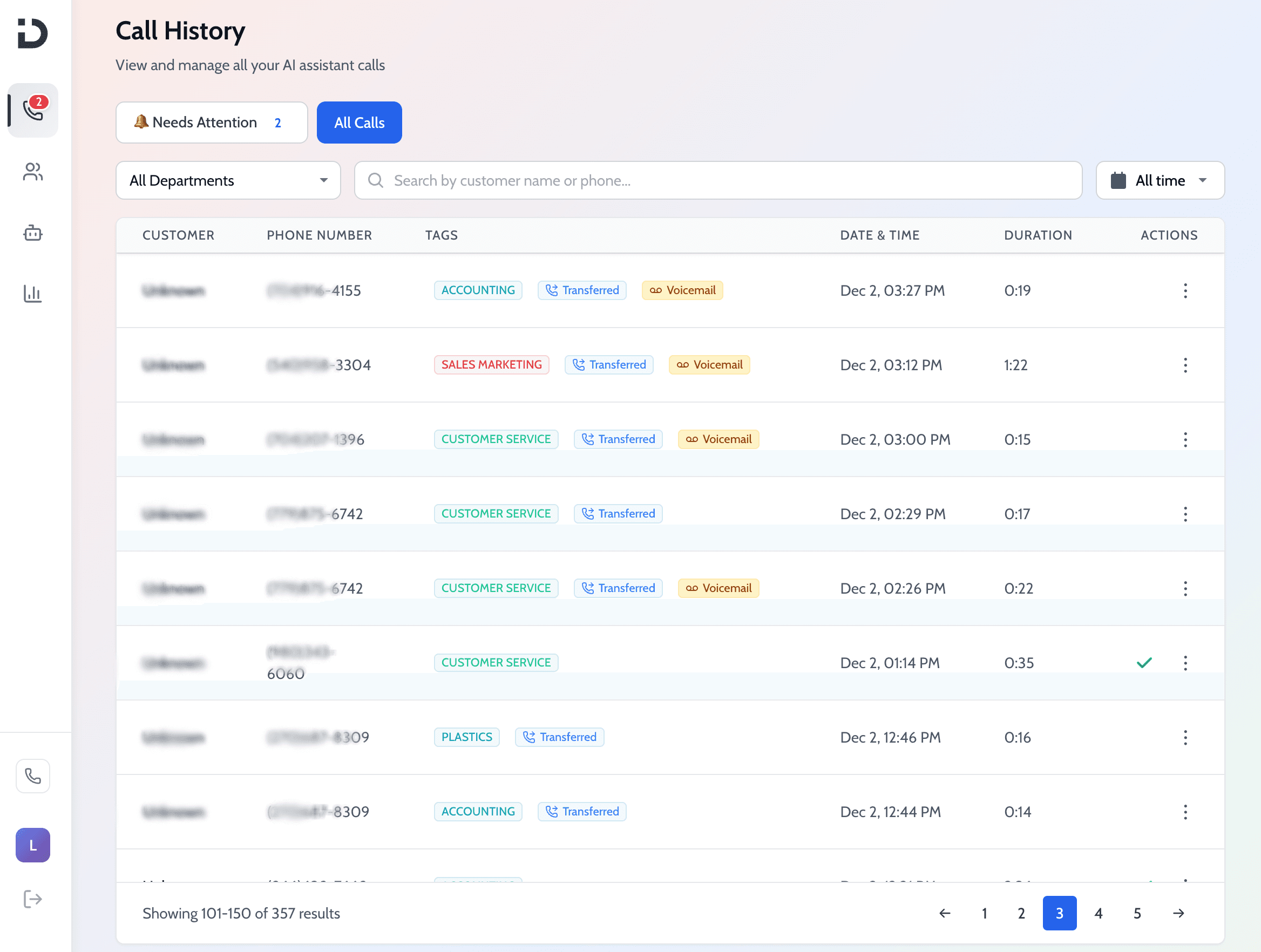 An image of Freelio's project ui