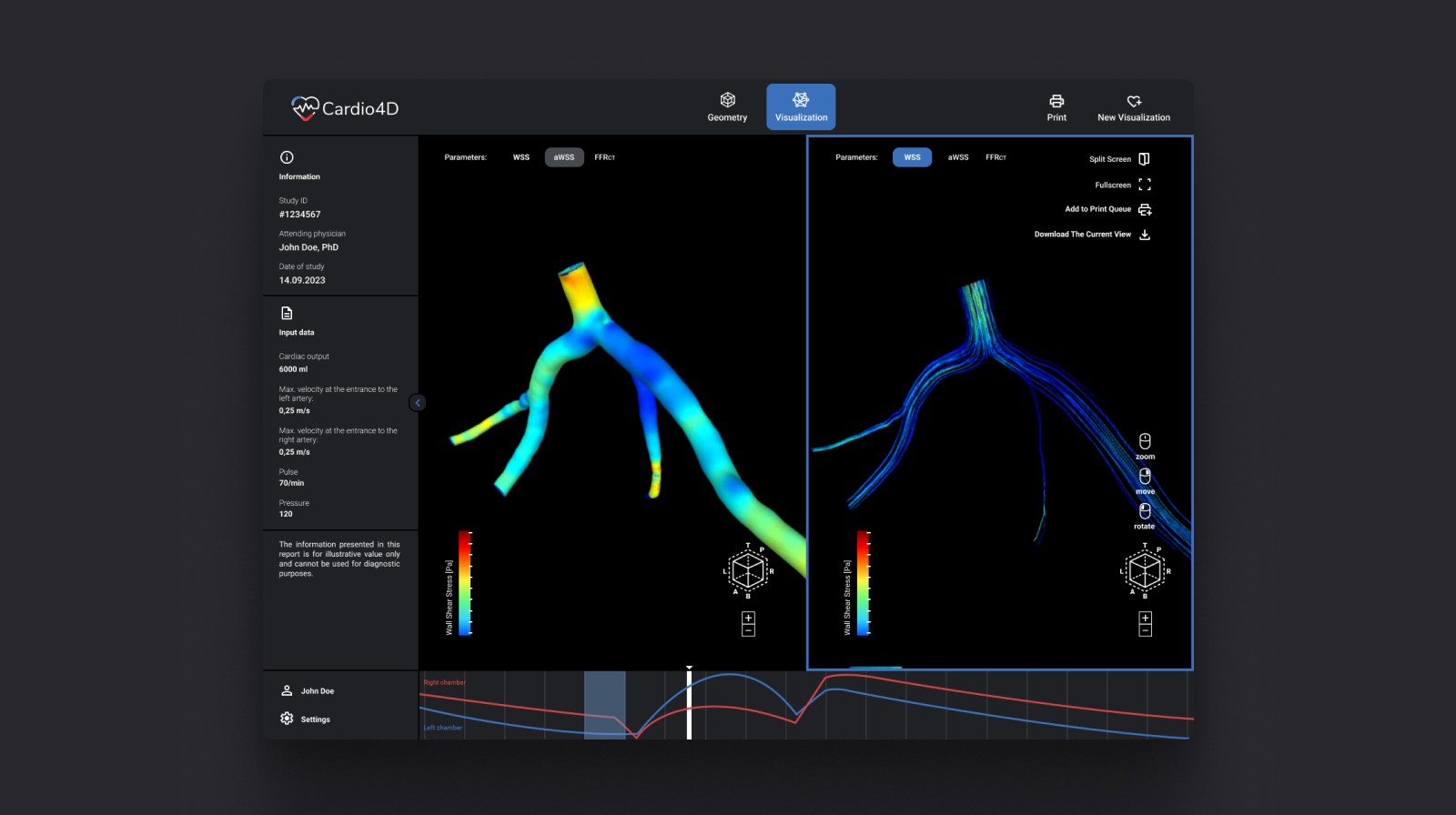 Tablet showing Bloomy UI