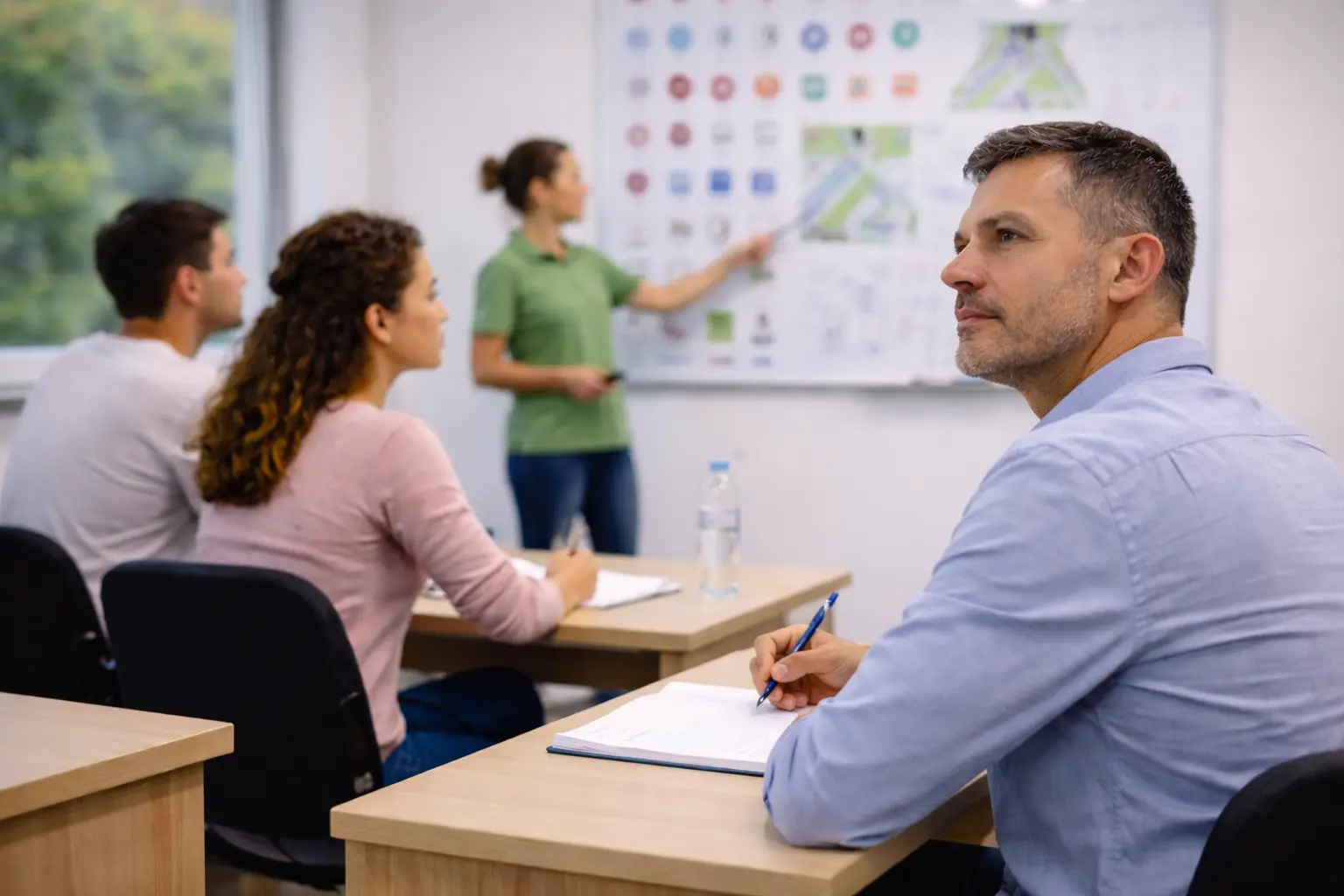 teorijska nastava za B kategoriju u Nišu tokom obuke za vozačku dozvolu