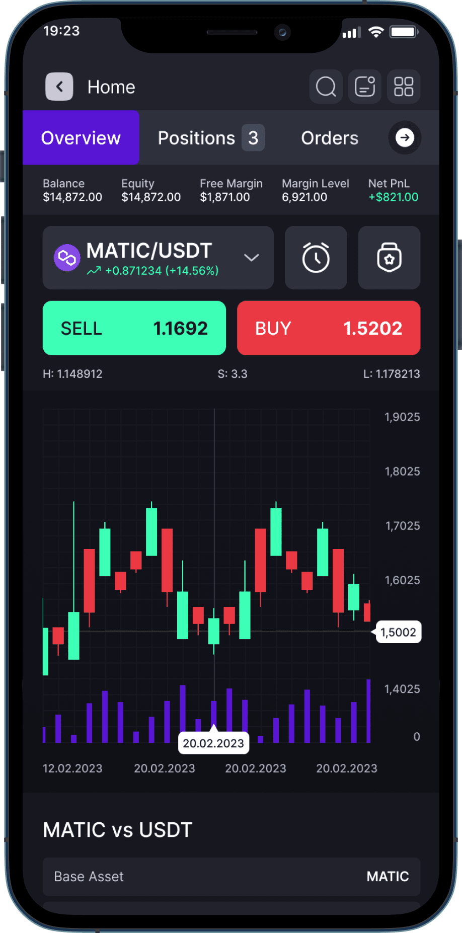 Fintech mobile app design