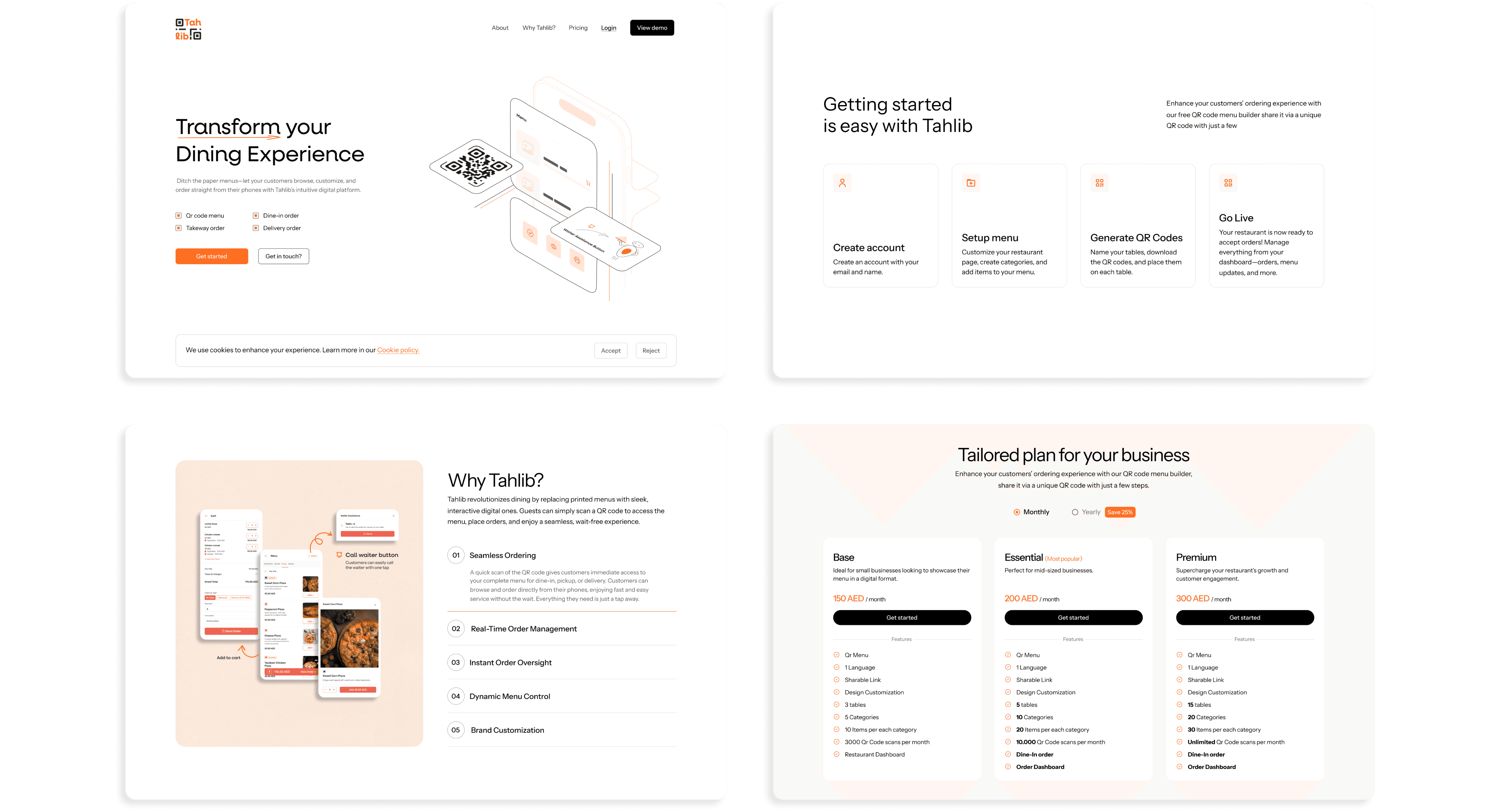 Main design mockup of casestudy 1