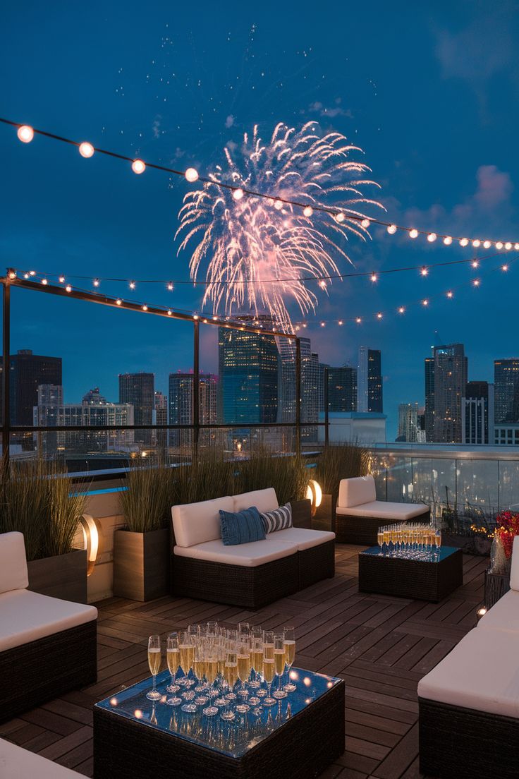 a view of a city with a large body of water in the background