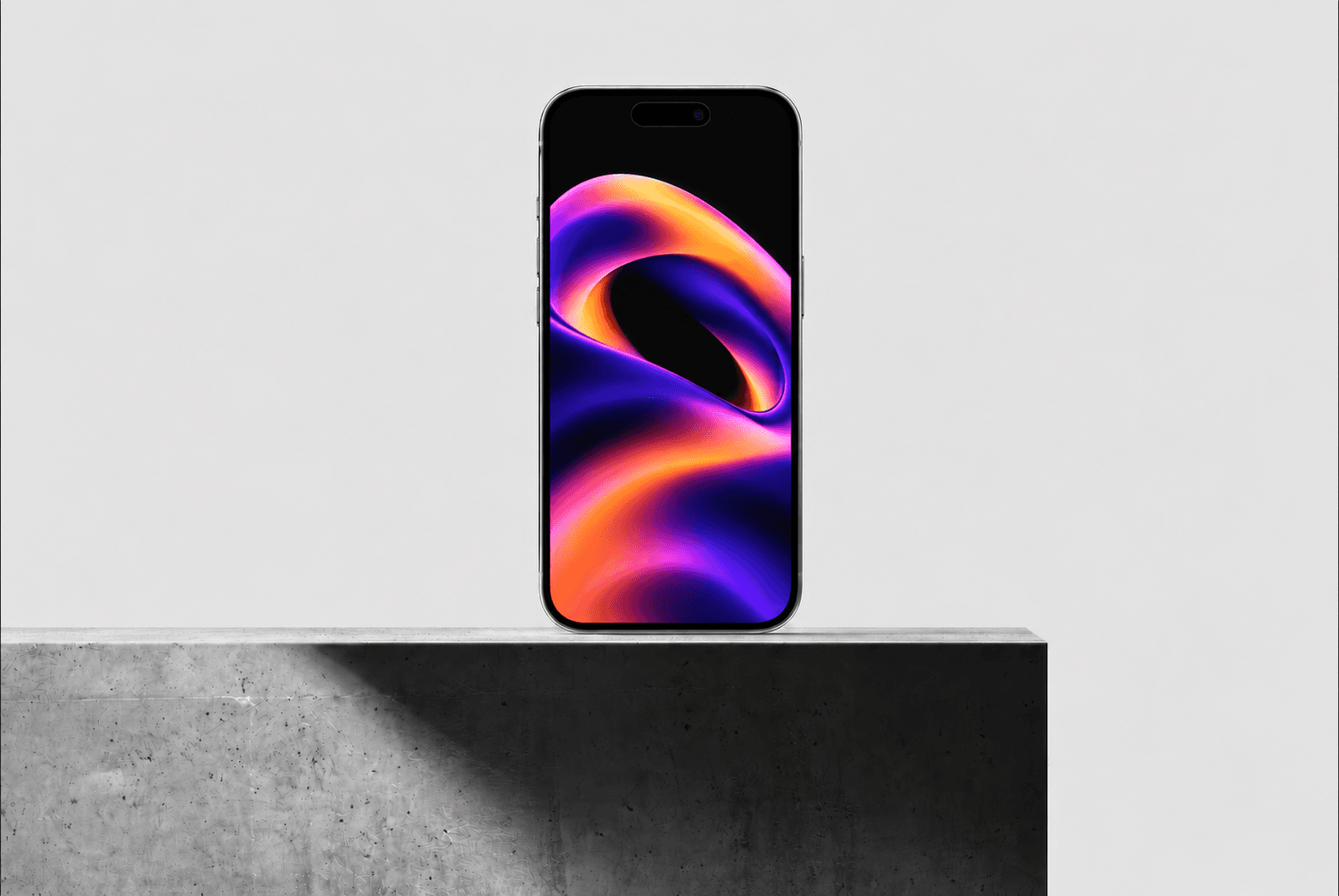 orbit wallpaper on the iphone mockup